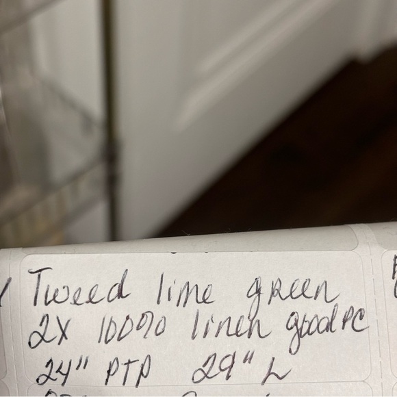 Tweeds lime green linen 2X short sleeve button down - Picture 6 of 6